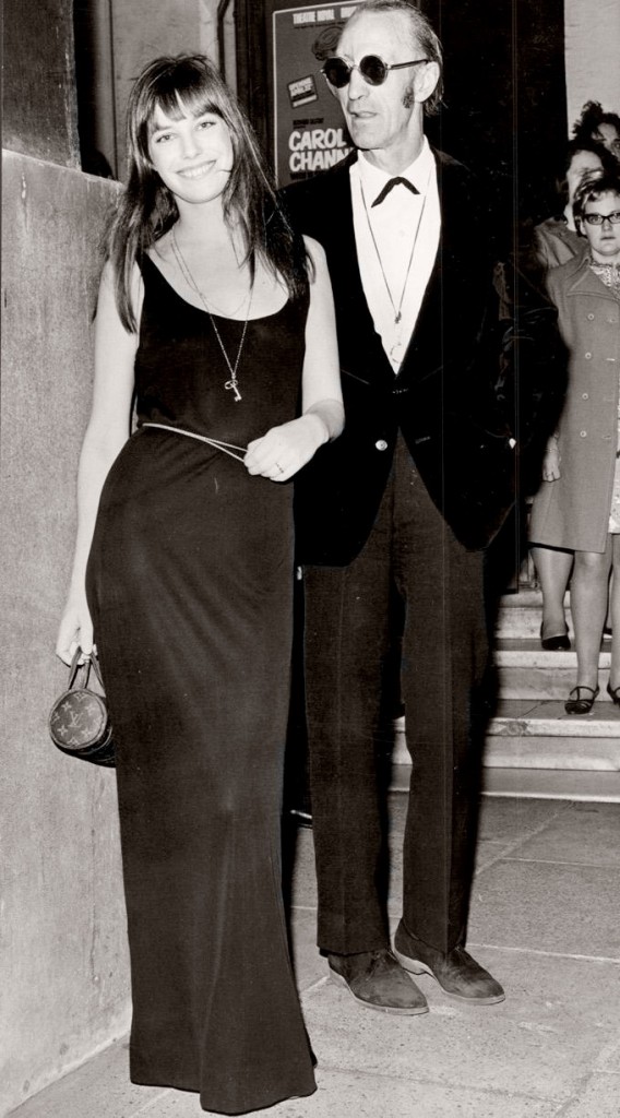Jane Birkin pictured with her father in 1970