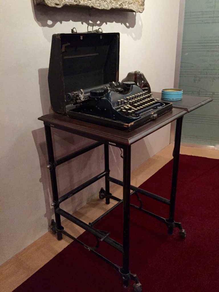 Ira Gershwin Typewriter - The Library of Congress Photograph: GRACIE