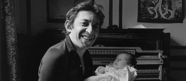 Baby Charlotte with her father, Serge Gainsbough